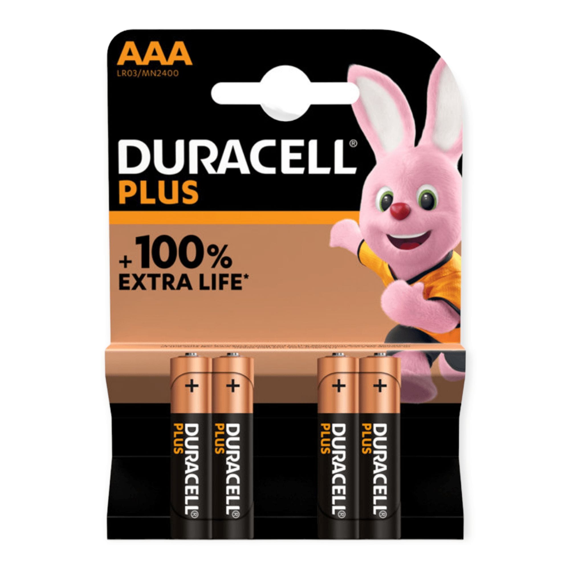 Frigøre forfølgelse Specialist Duracell Plus batteri AAA 4-pk. | Plysdyr.dk